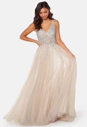 Christian Koehlert Sparkling Tulle Dream Dress Ghost Gray 38