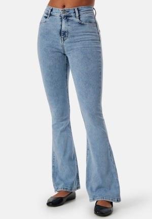 BUBBLEROOM Tove High Waist Flared Superstretch Light denim 44