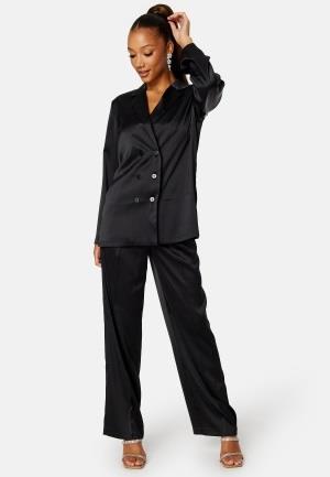 BUBBLEROOM Chana satin blazer Black 34