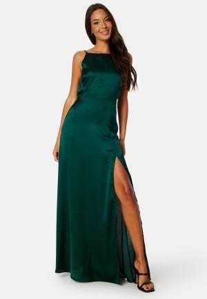 Bubbleroom Occasion Laylani Satin Gown Dark green 38