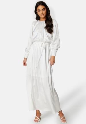 Bubbleroom Occasion Klara Satin Maxi  Dress White 4XL