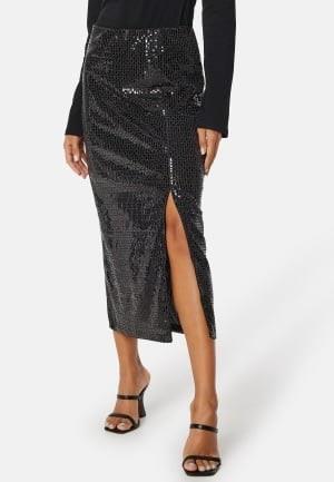 YAS Darkness HW Midi Skirt Black S