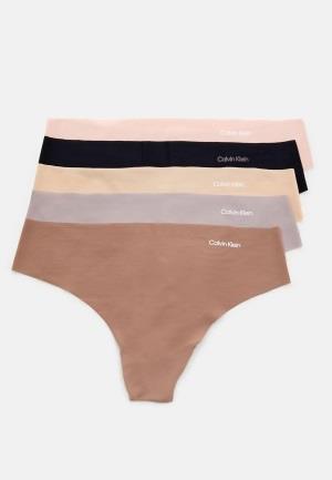 Calvin Klein Thong 5 pack NP1 BLK/CAVERNSTONE/ M