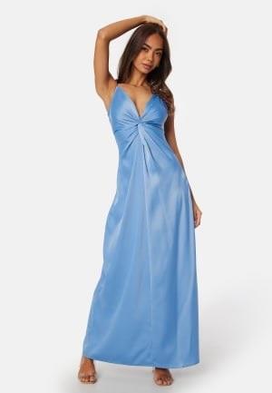 YAS Athena Strap Maxi Twist Dress Ashleigh Blue M