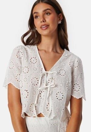 BUBBLEROOM Broderie Anglaise Blouse White S