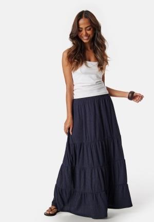 Happy Holly Flounce Maxi Skirt Dark blue 32/34