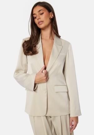 Bubbleroom Occasion Renae Satin Blazer Champagne 38