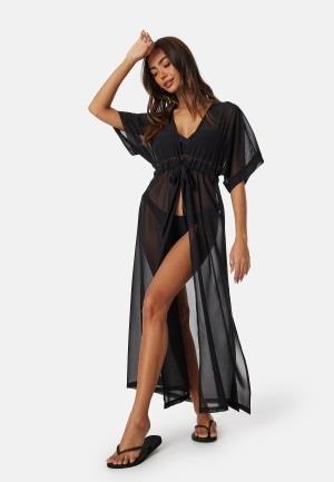 BUBBLEROOM Maxi Slit Beach Dress Black 36/38