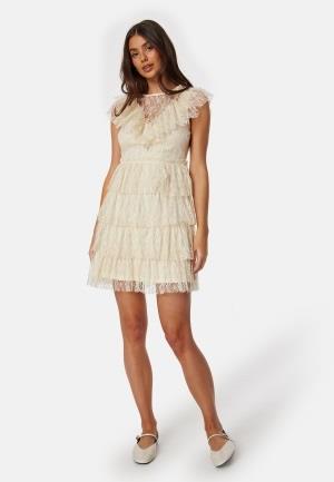 Bubbleroom Occasion Lace Frill Dress Gul XS