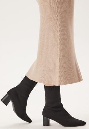 BUBBLEROOM Knitted Ankle Boot Black 36