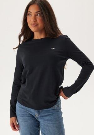 GANT Reg Shield Ls T-shirt Black S