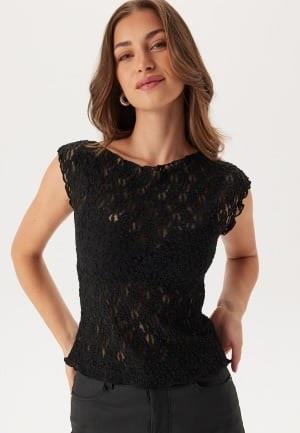 BUBBLEROOM Lace Top Black M