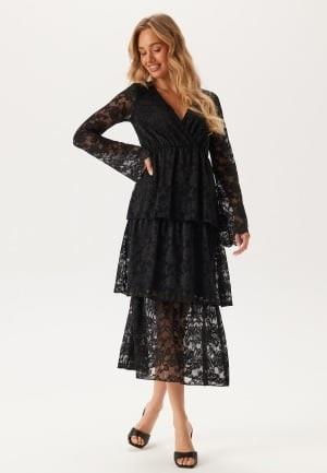 Happy Holly Lace Long Dress Black 44/46