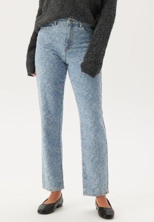 VILA Vichris Denim Pants Light Blue Denim Aop:jaquard 42