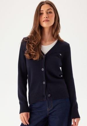 GANT Classic Cotton Cardigan Evening Blue L