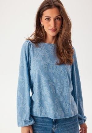 VILA Viadele O-neck L/S TOP TOP Top Blissful Blue XL