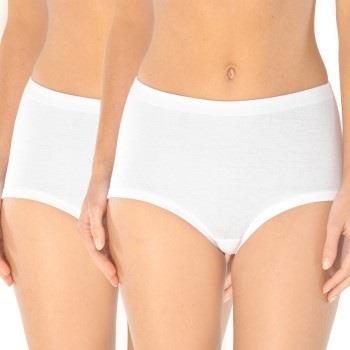 Schiesser Trosor 2P Original Classics Fine Rib Waist Panties Vit bomul...