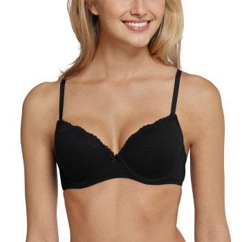 Schiesser BH Pure Cotton Underwire Bra Svart bomull A 75 Dam