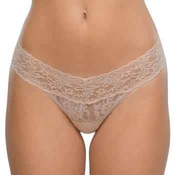 Hanky Panky Trosor 3P Low Rise Thong Beige nylon One Size Dam