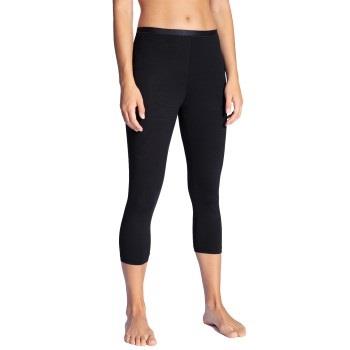 Calida Natural Comfort Capri Leggings Svart bomull Small Dam