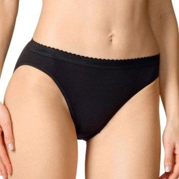 Calida Trosor Slip/Hosen Minislip Black Svart bomull Small Dam