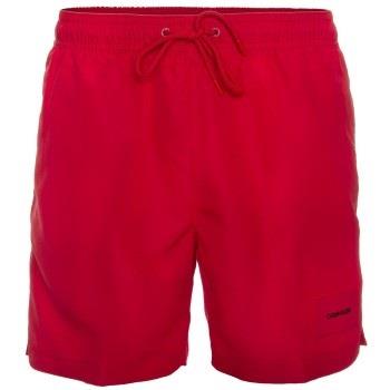 Calvin Klein Badbyxor Core Solids Drawstring Swim Shorts Röd polyester...