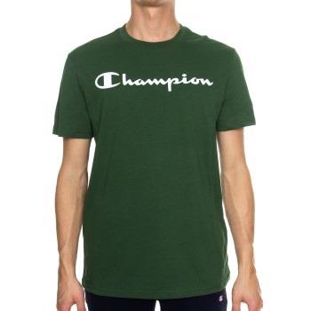 Champion Classics Men Crewneck T-shirt Mörkgrön bomull Medium Herr