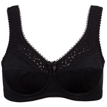 Damella BH Classic Underwire Lace Bra Svart B 75 Dam