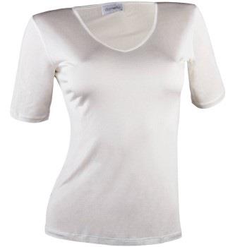 Damella Silk T-Shirt Elfenben silke Medium Dam