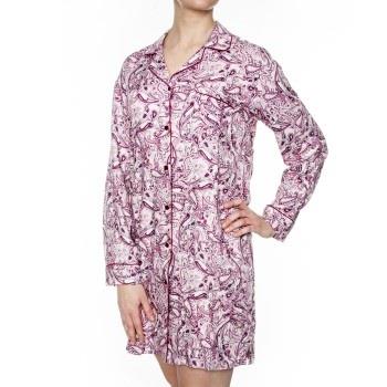 Damella Woven Viscose Nightshirt Rosa Mönstrad viskos Medium Dam