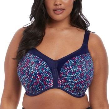 Elomi BH Energise Underwire Sport Support Bra Marin mönstrad E 85 Dam