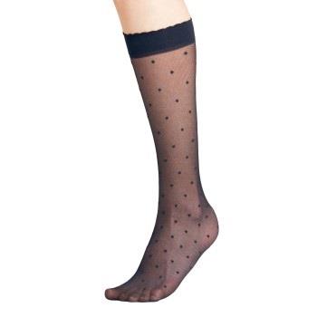 Falke Strumpor Women Seasonal Dot Knee High 15 Den Marin polyamid Strl...