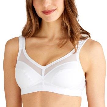 Swegmark BH Net Faitrade Cotton Soft Bra Vit ekologisk bomull C 75 Dam