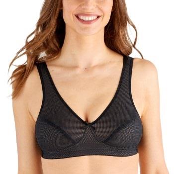 Swegmark BH Net Organic Cotton Soft Bra Svart B 80 Dam