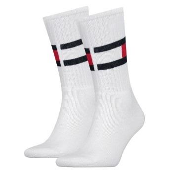 Tommy Hilfiger Strumpor Flag Sock Vit Strl 43/46