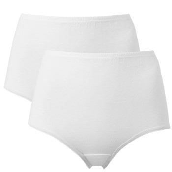 Trofe High Maxi Briefs Trosor 2P Vit bomull Medium Dam