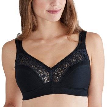 Swegmark BH Cotton Star Soft Bra Svart bomull B 80 Dam