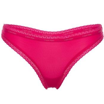 Calvin Klein Trosor Bottoms Up Refresh Thong Chock Rosa polyamid X-Sma...