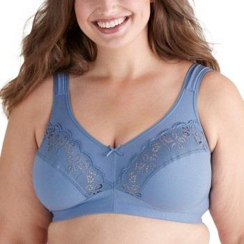 Swegmark BH Treasure Soft Bra Blå bomull B 80 Dam