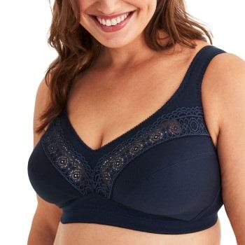 Swegmark BH Cotton Star Soft Bra Marin bomull B 90 Dam