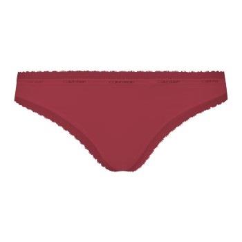 Calvin Klein Trosor Bottoms Up Refresh Thong Vinröd polyamid Large Dam