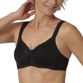 Triumph BH Modern Lace Cotton Soft Bra Svart A 80 Dam