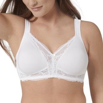 Triumph BH Modern Lace Cotton Soft Bra Vit B 80 Dam