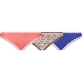 Calvin Klein Trosor 3P Bottoms Up Refresh Bikinis Blå/Rosa nylon Small...