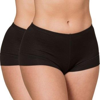 Trofe Bamboo Solids Boxer Brief Trosor 2P Svart Bambu X-Large Dam