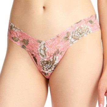 Hanky Panky Trosor Marianne Low Rise Thong Rosa Mönstrad nylon One Siz...