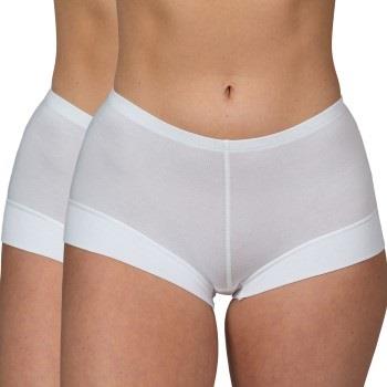 Trofe Bamboo Solids Boxer Brief Trosor 2P Vit Bambu Medium Dam