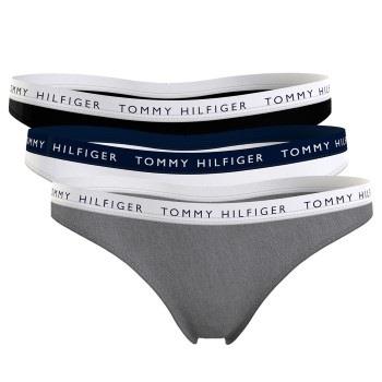 Tommy Hilfiger Trosor 3P Recycled Essentials Thong Svart/Grå Medium Da...