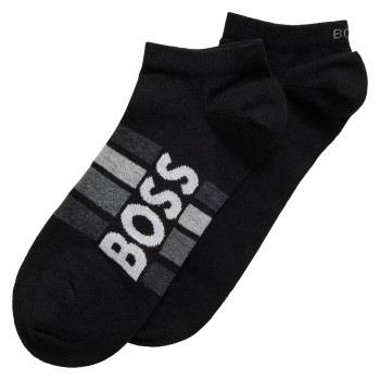 BOSS Strumpor 2P Stripe Cotton Ankle Socks Svart Strl 43/46