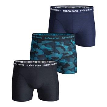 Björn Borg Kalsonger 6P Essential Shadeline Shorts Marin/Blå bomull Sm...